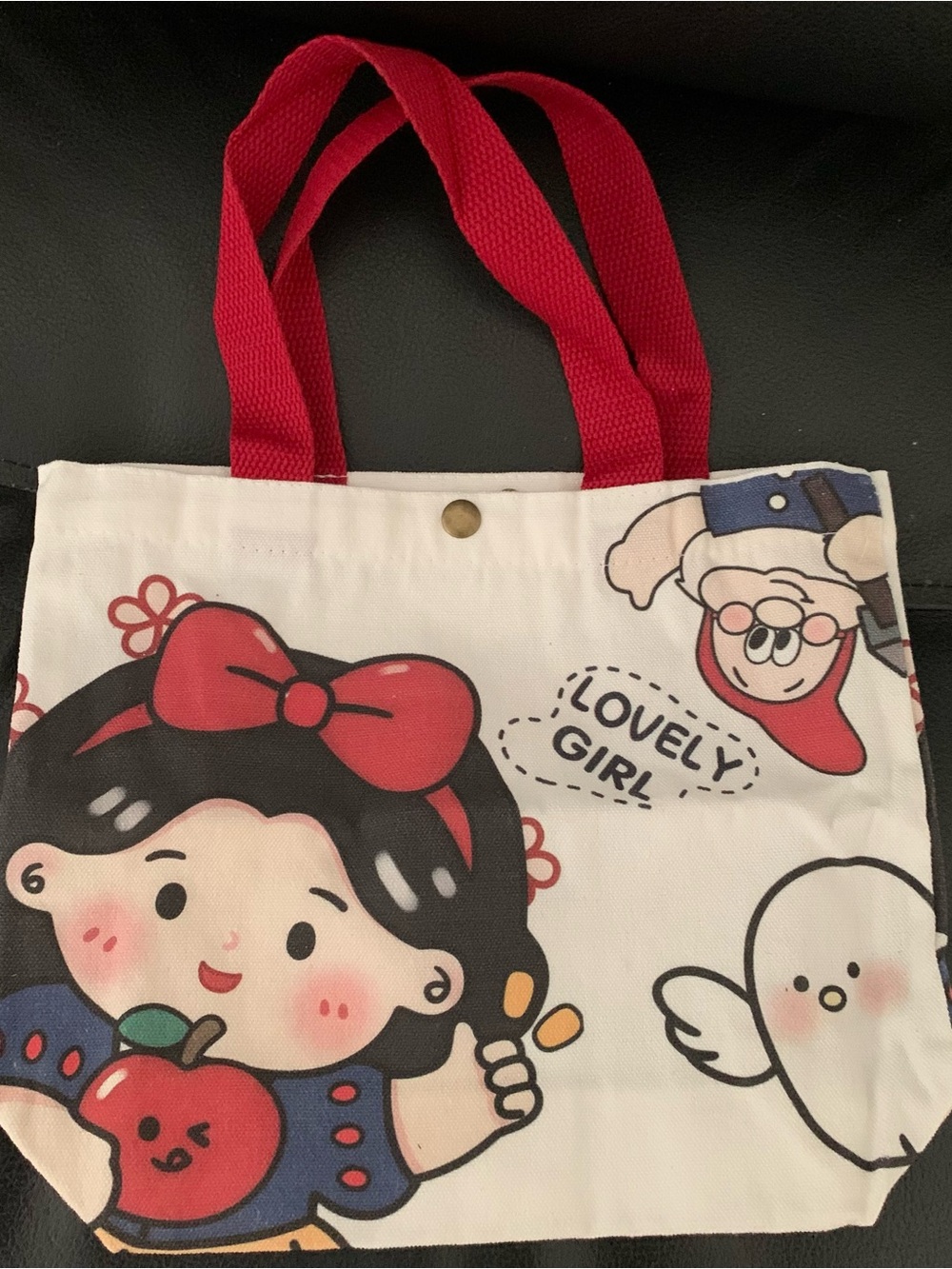Snow White Canvas Tote Bag - Picture 1 of 4